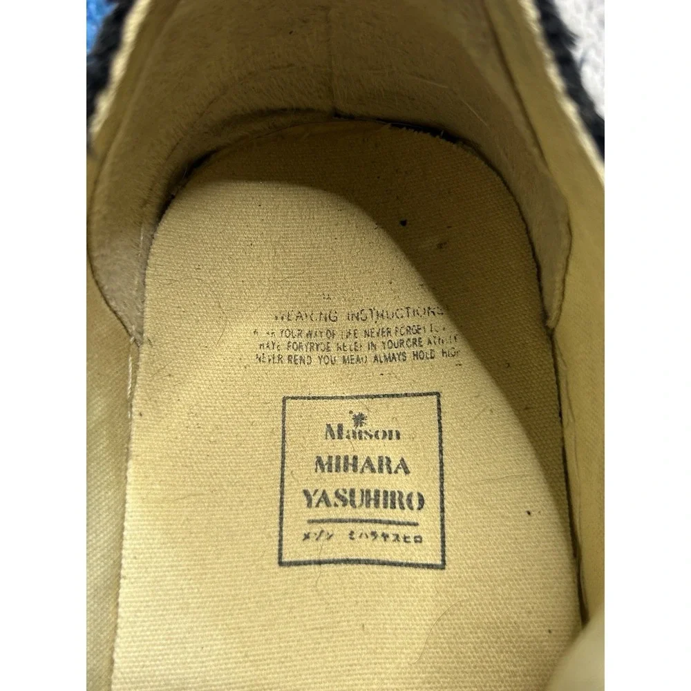 Maison Mihara Yasuhiro Original Sole Low Top Sneakers Black Size EU 44